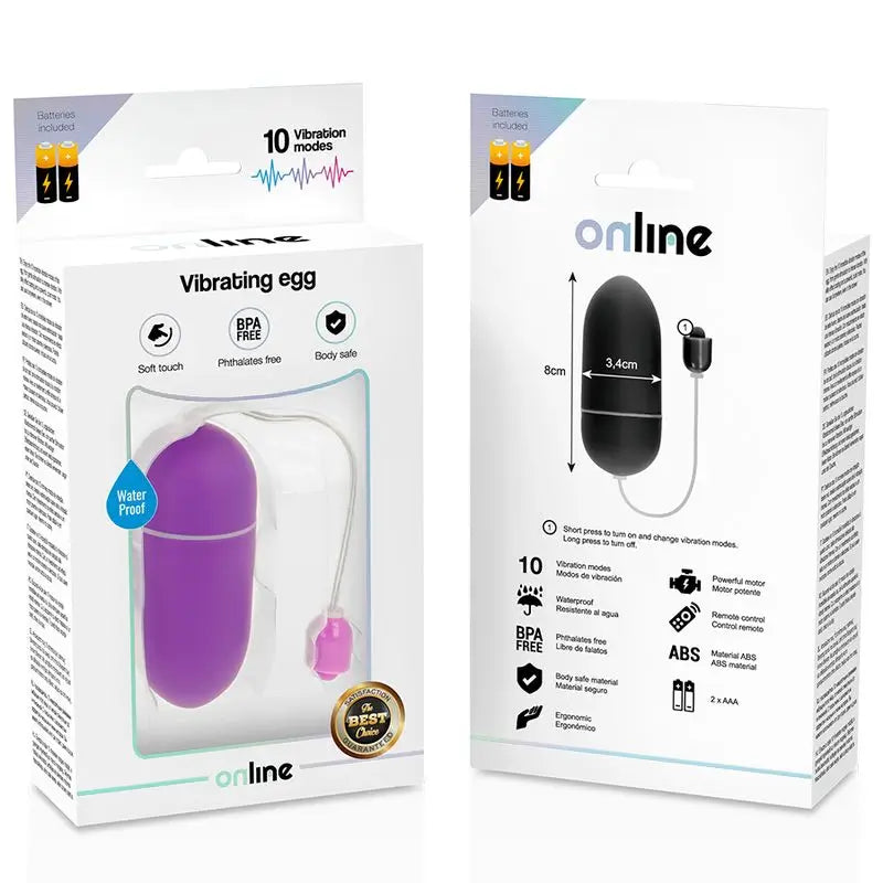 Online Waterproof Vibrating Egg - Lilac