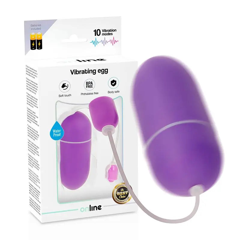 Online Waterproof Vibrating Egg - Lilac