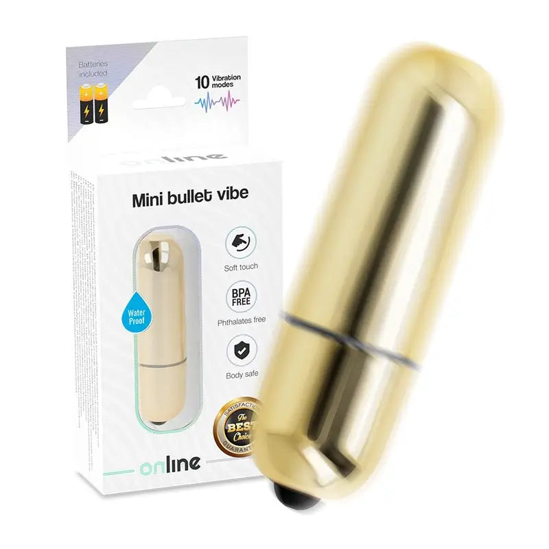 Online Mini Vibrating Bullet - Golden