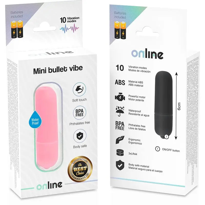 Online Mini Vibrating Bullet - Pink