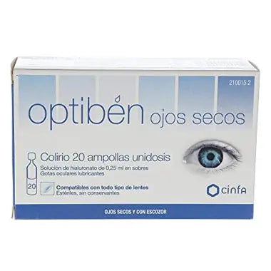 Cinfa Optiben Dry Eye Drops Dry Eye Drops 20 Ampoules Single dose