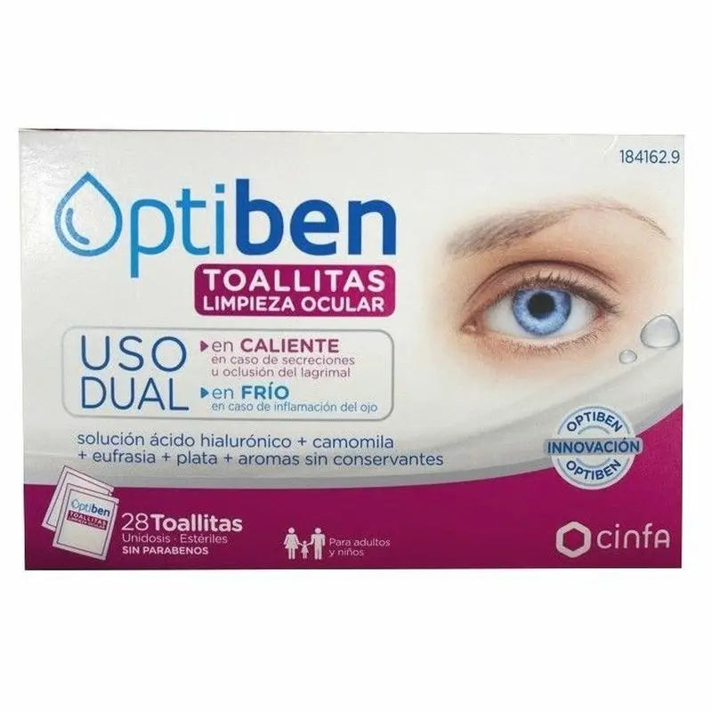 Optiben Dual Use Wipes, 28 Units