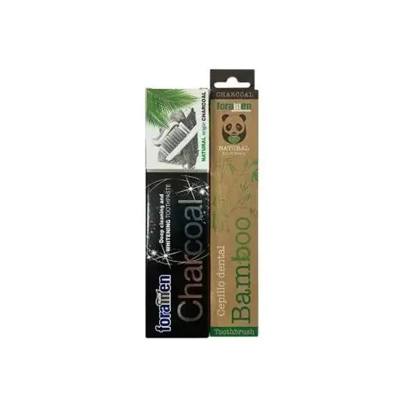 Oradent Pack Charcoal Cream 75Ml. + Bamboo Toothbrush