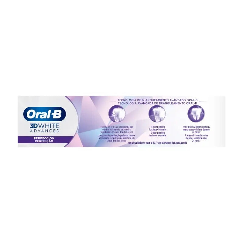 Oral-B 3D White Advanced Perfection Toothpaste , 2x75 ml