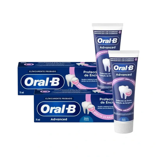 Oral-B Advanced Gum Protection Toothpaste Fresh Mint , 2X75 Ml