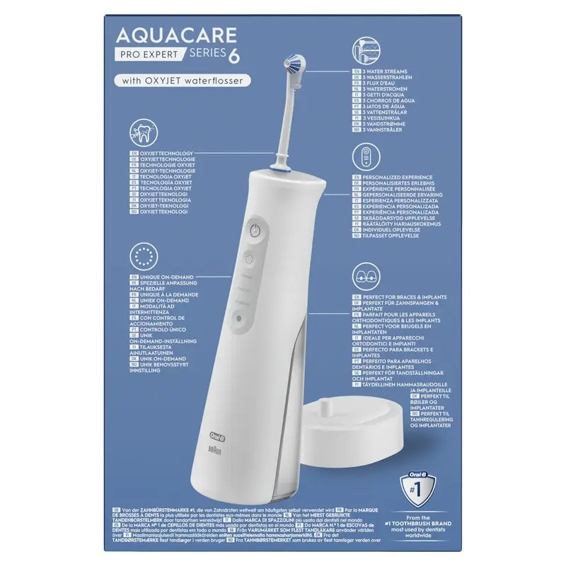 Oral-B Braun Aquacare 6 Water Irrigator with Oxyjet Technology