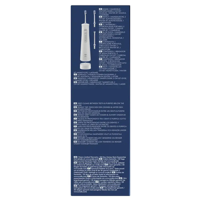 Oral-B Braun Aquacare 6 Water Irrigator with Oxyjet Technology