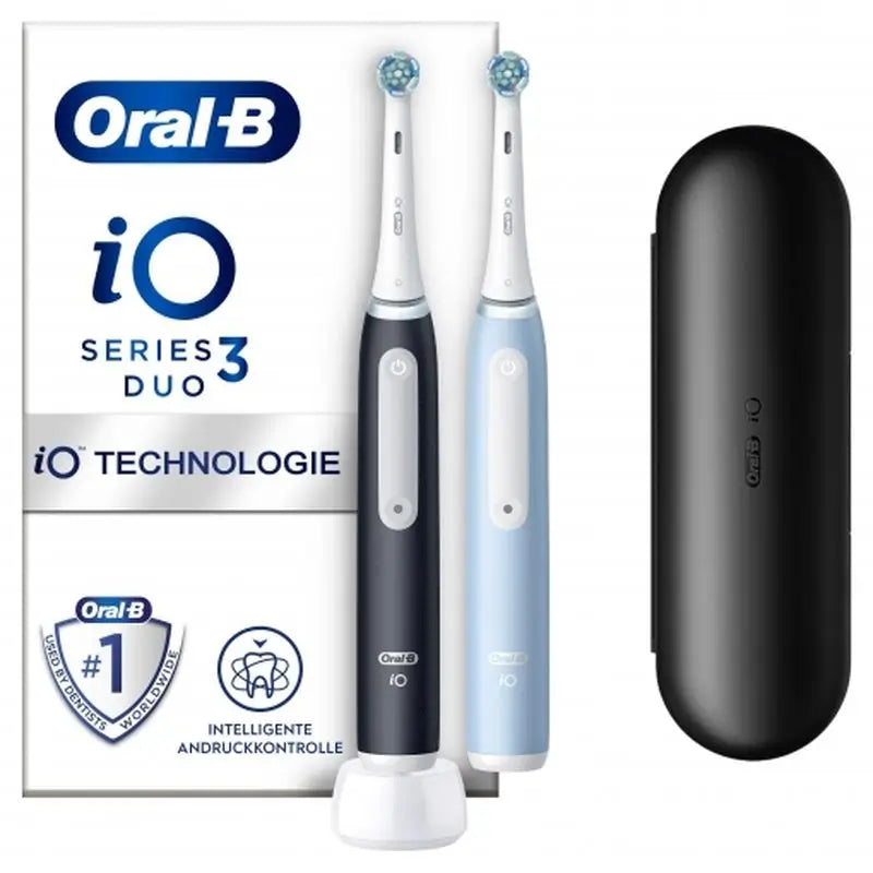 Oral-B Braun Braun iO3s Duplo Electric Toothbrush Black & Blue