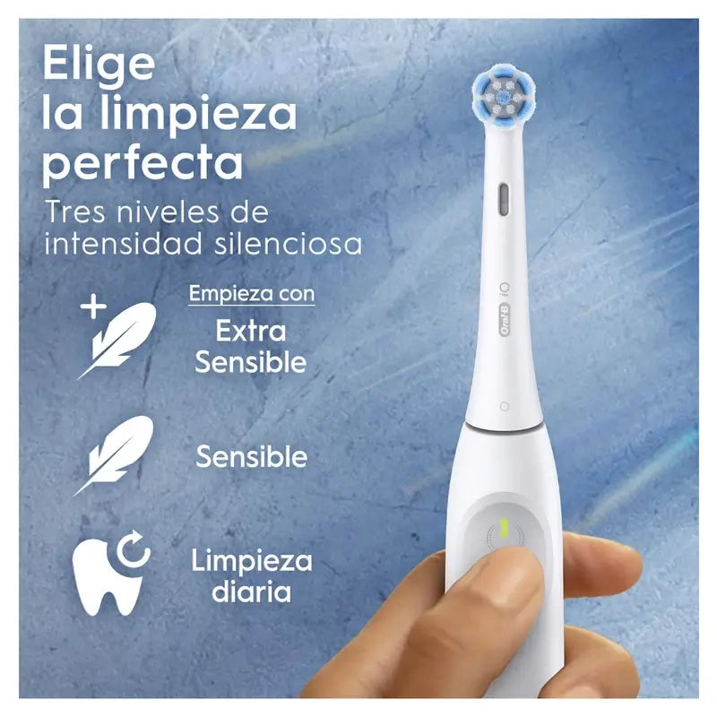 Oral B Braun Electric Toothbrush Io2 White, 2 Brush Heads, 1 pack