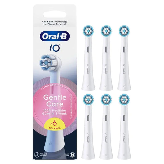 Oral-B Io Gentle Care Original Sensitive Gums Replacement Round Brushes , 6 pieces