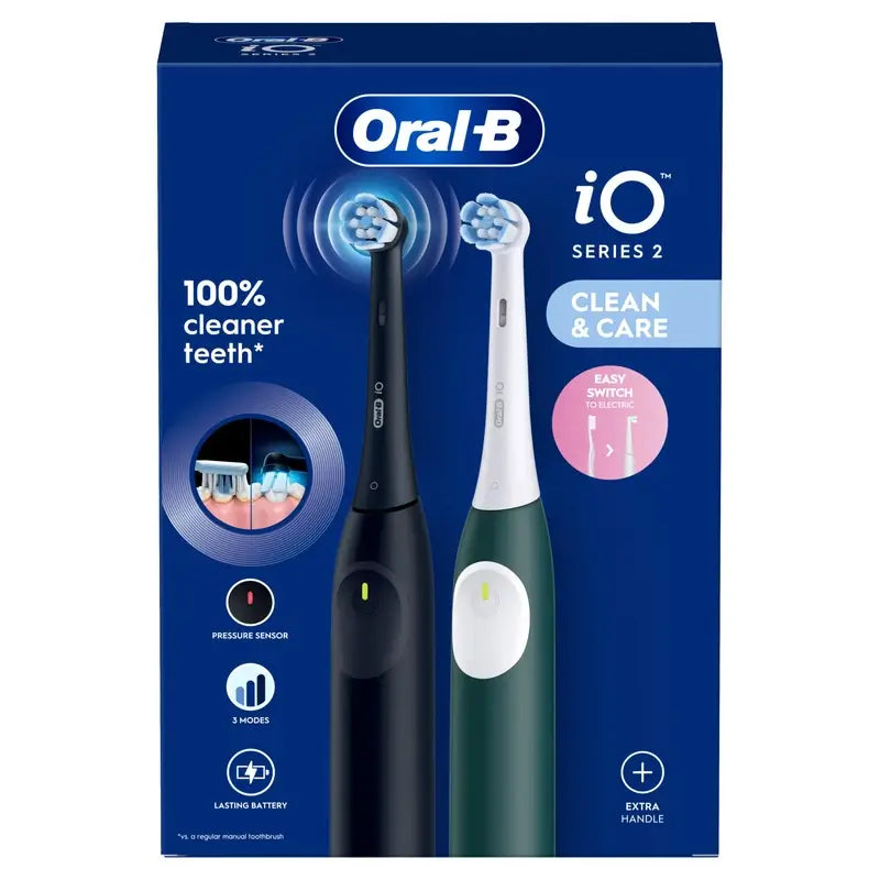 iO2 Duo Black/Green - Clean & Care