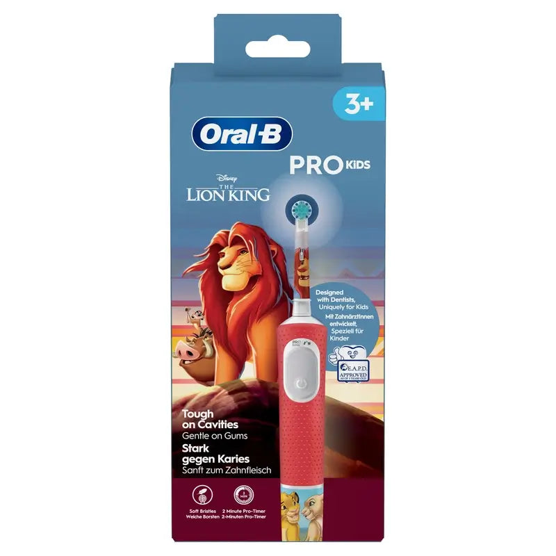 Oral-B Braun Pro Kids The Lion King Electric Toothbrush Designed By Braun
