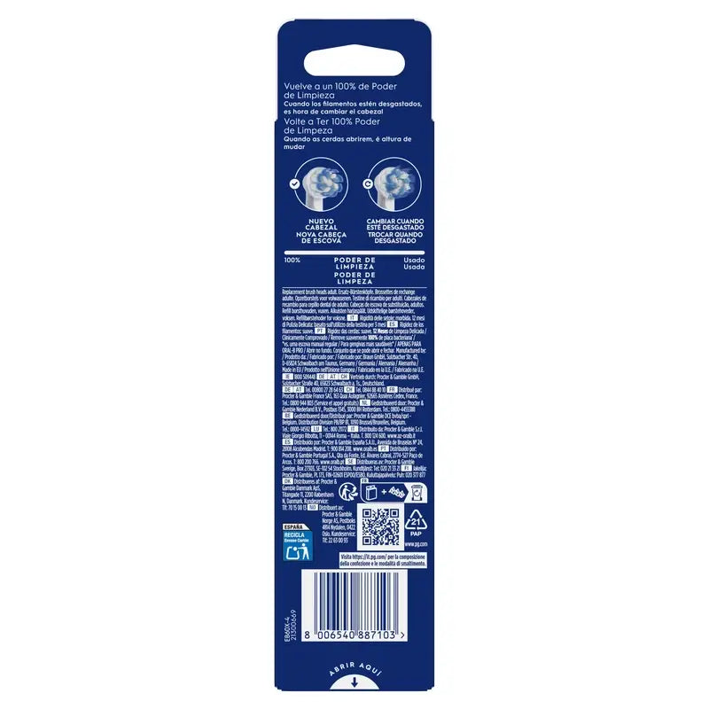 Oral-B Braun Sensitive Clean Refill, 4 pcs.
