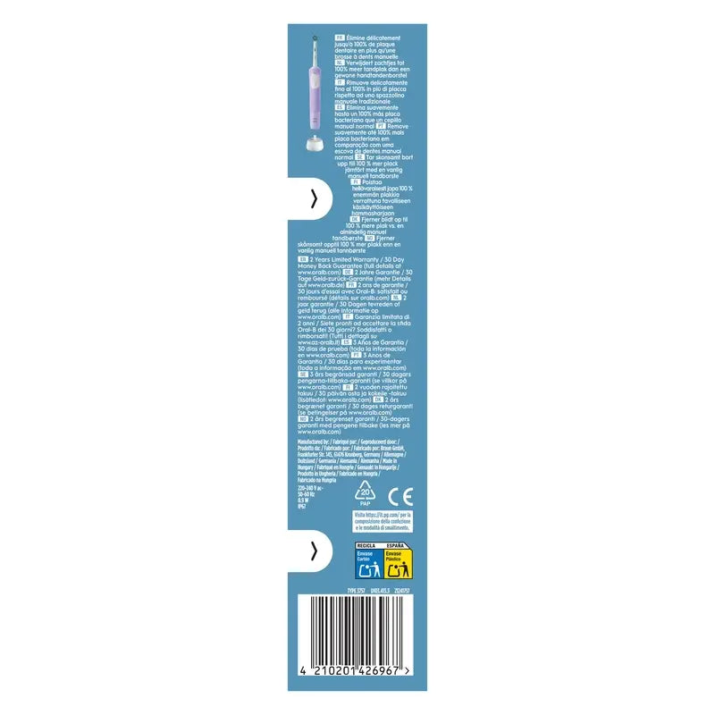 Oral-B Braun Vitality Pro Electric Toothbrush Purple, 1 piece