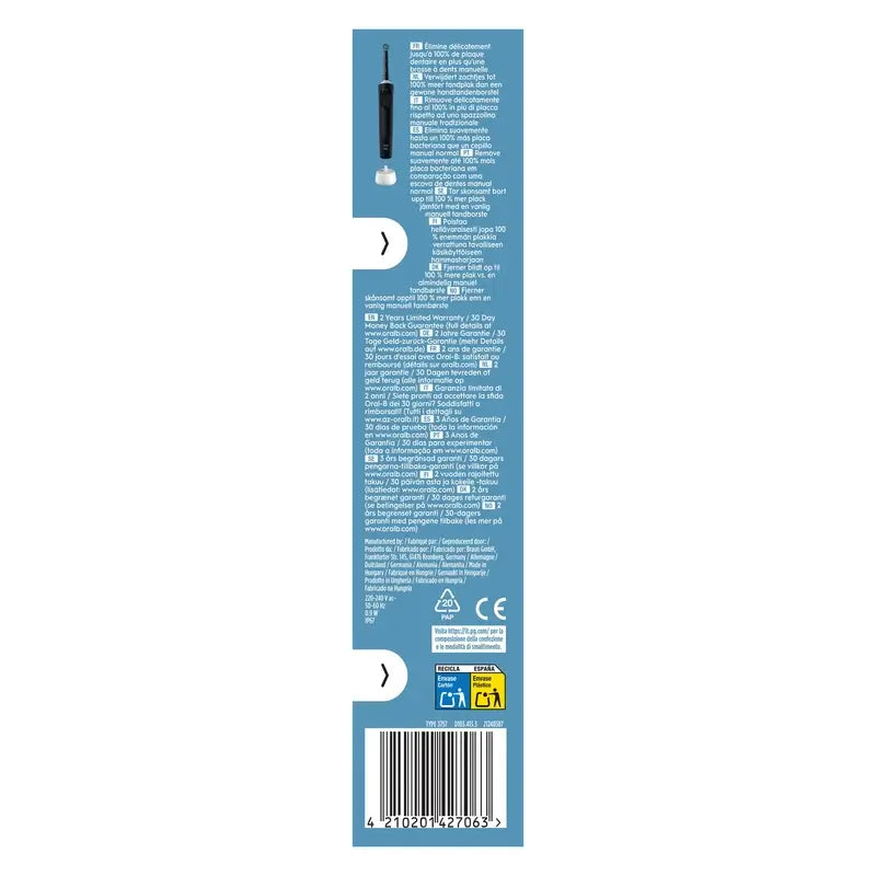 Oral-B Braun Vitality Pro Electric Toothbrush Black, 1 piece