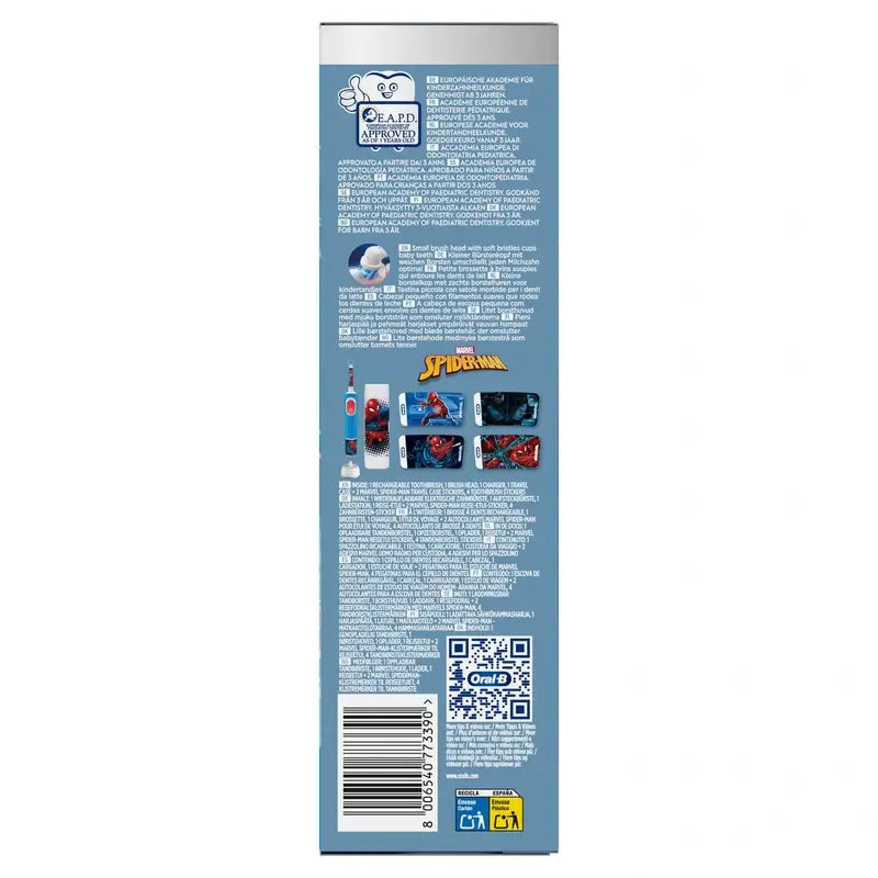 Oral-B Vitality Kids Box Rechargeable Toothbrush Spiderman