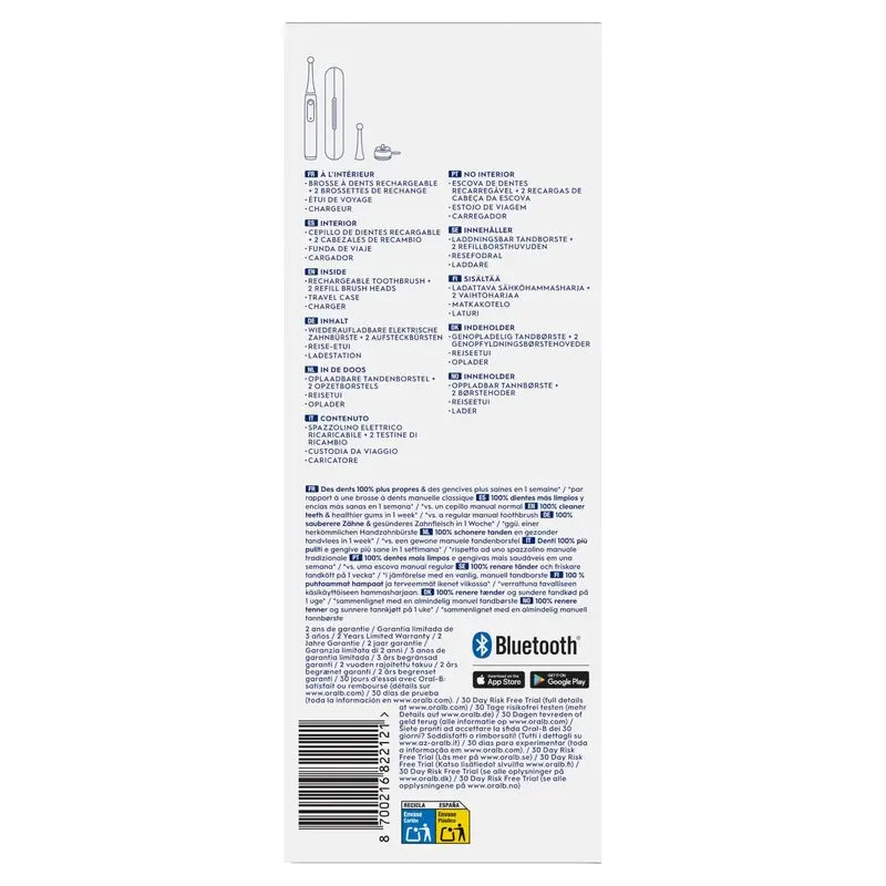 Oral-B Io 5 Electric Toothbrush White, 2 Toothbrush Heads
