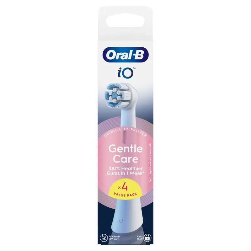 Oral-B iO Gentle Care Replacement Brush Heads, 4-Pack