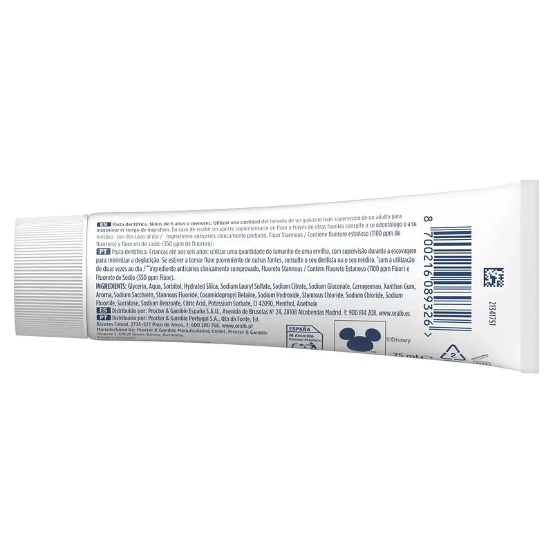 Oral-B Junior Star Wars Toothpaste 2X75 Ml, +6 Years Old