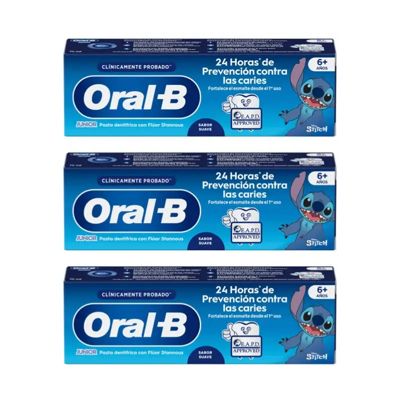 Oral-B Junior Star Wars Toothpaste 3X75 Ml, +6 Years Old