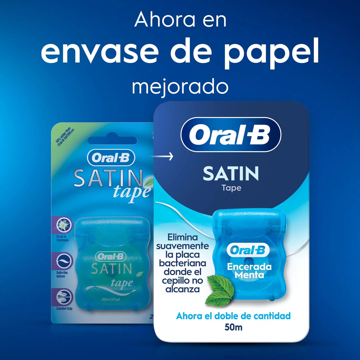 Oral-B Satin Tape Mint 50 metres