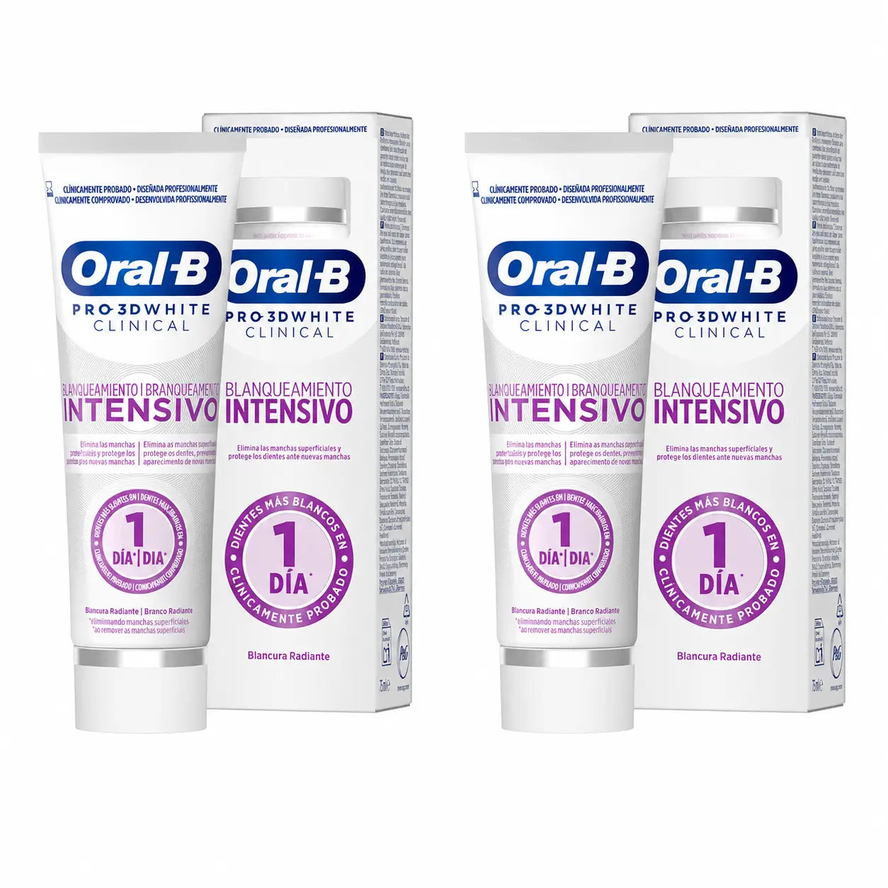 Oral-B 3D White Radiant Whitening Toothpaste, 75 ml, pack of 2