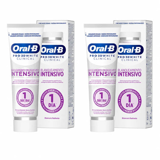 Oral-B 3D White Radiant Whitening Toothpaste, 75 ml, pack of 2