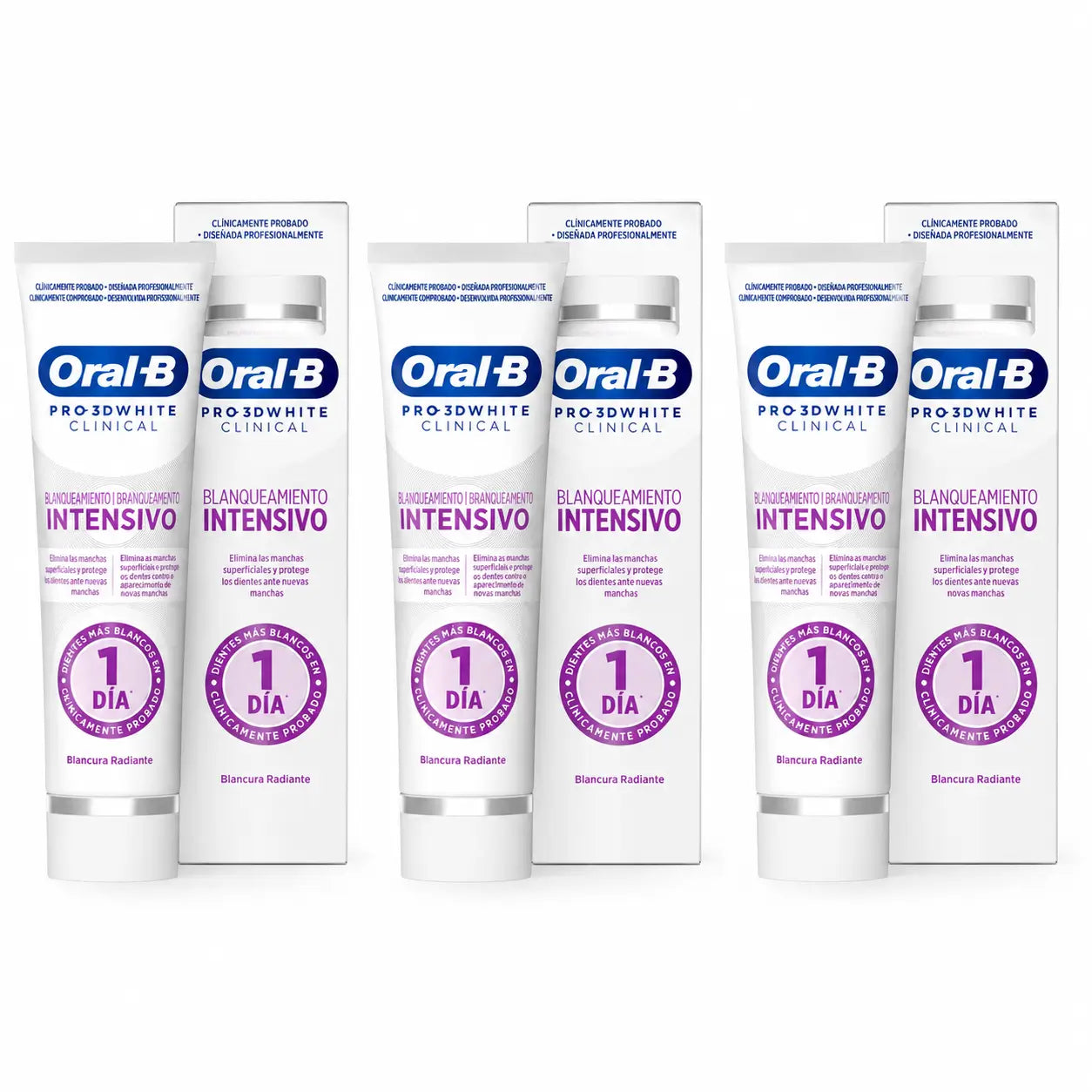 Oral-B 3D White Radiant Whitening Toothpaste, 75 ml, pack of 3