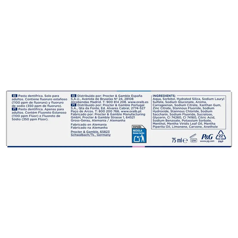 Oral-B Advanced Gum Protection Toothpaste Fresh Mint , 75 ml