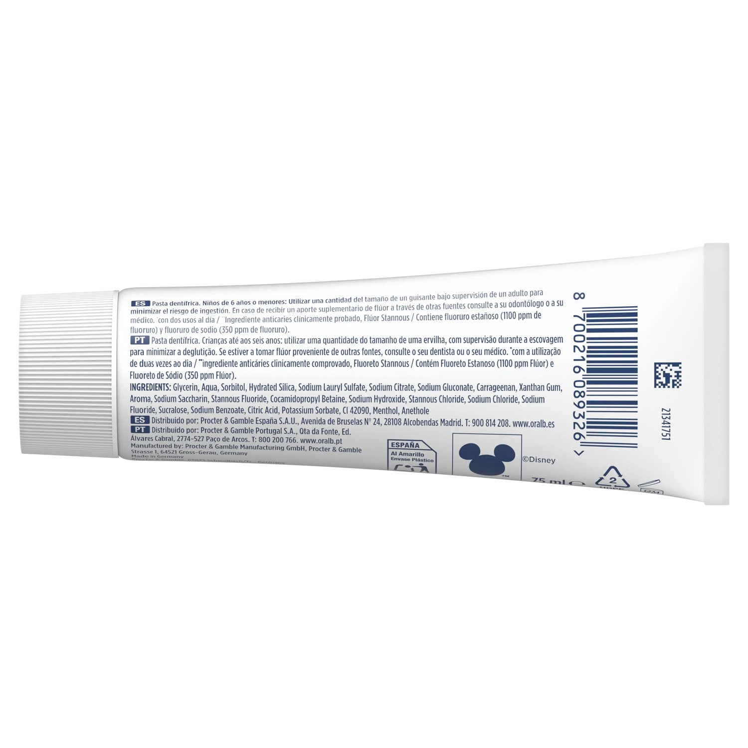 Oral-B Pro Junior Toothpaste 6 To 12 Years, 75 ml