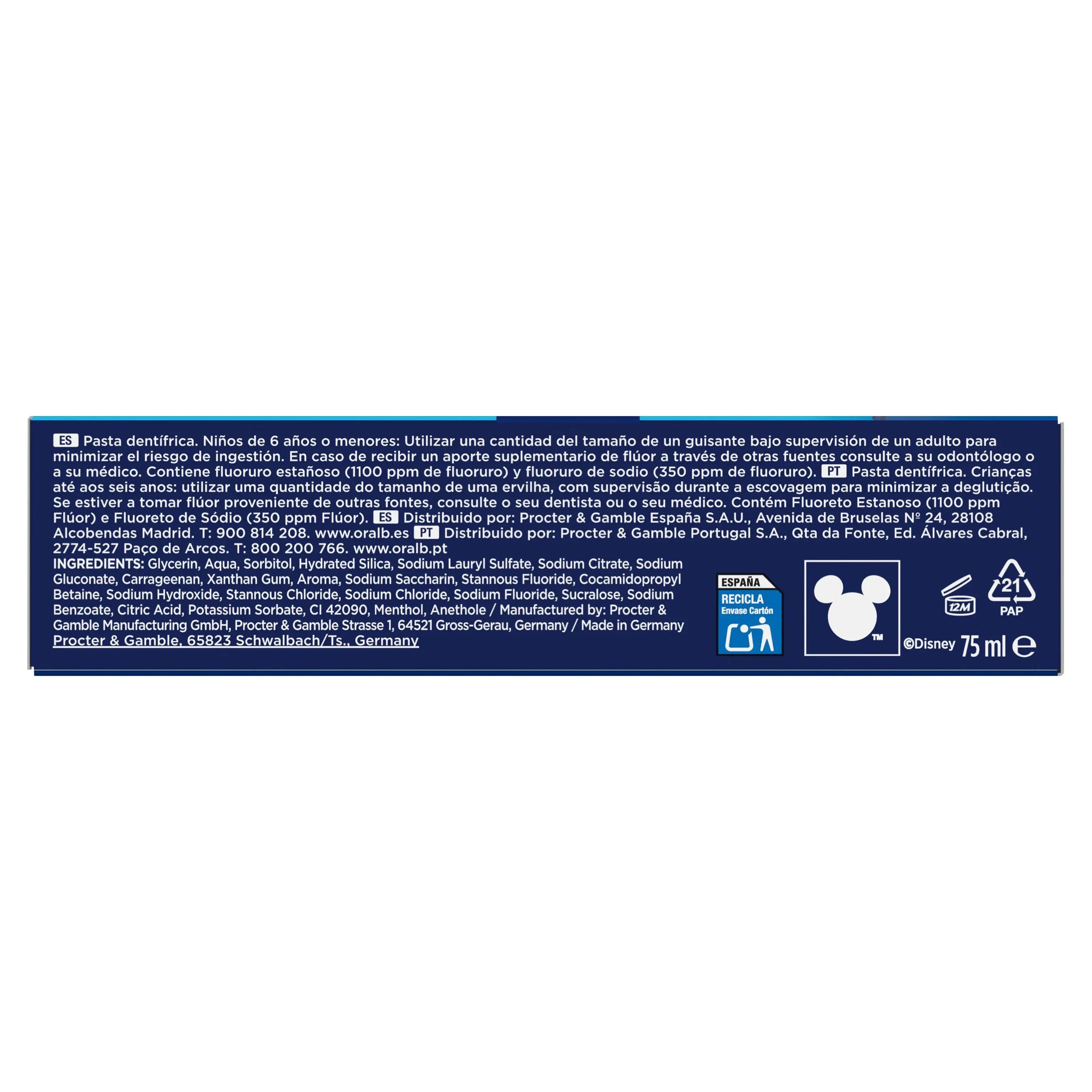 Oral-B Pro Junior Toothpaste 6 To 12 Years, 75 ml