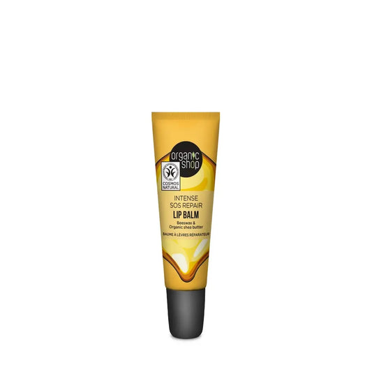 Organic Shop Sos Repairing Lip Balm with Beeswax and Shea Butter, 10 Ml