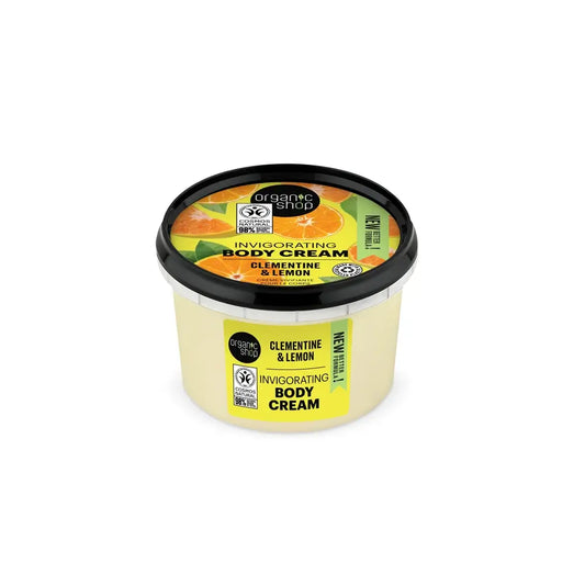 Organic Shop Organic Shop Clementine & Lemon Invigorating Body Cream, 250 Ml