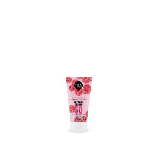 Organic Shop Raspberry + Antioxidant Sun Protection Face Day Cream Spf50, 50 Ml