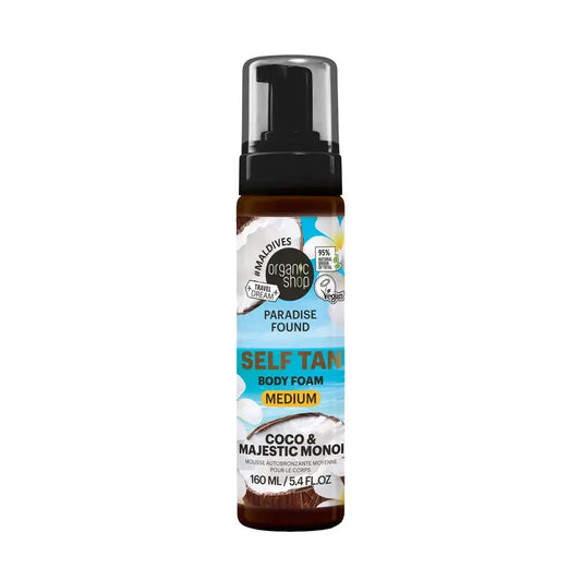 Organic Shop Medium-Tone Self-Tanning Foam, 160 ml