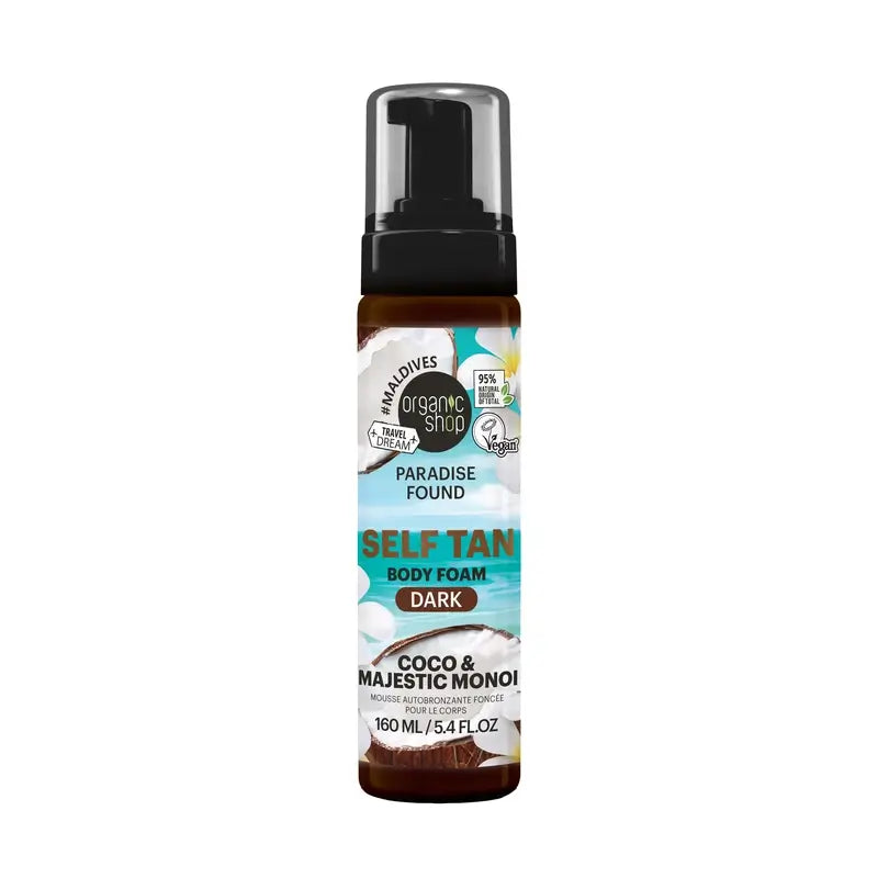 Organic Shop Dark Self-Tanning Foam, 160 ml
