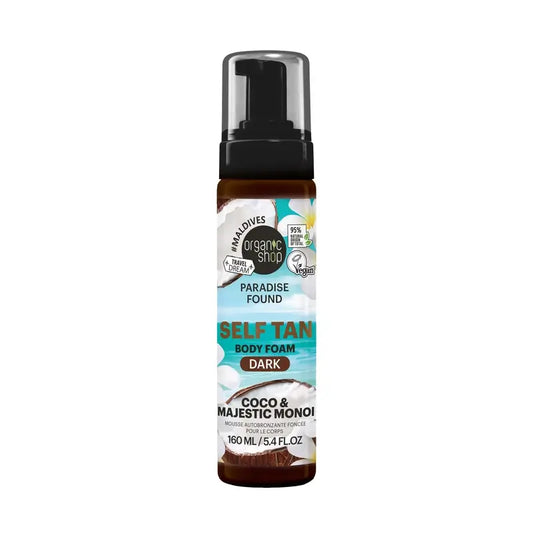 Organic Shop Dark Self-Tanning Foam, 160 ml