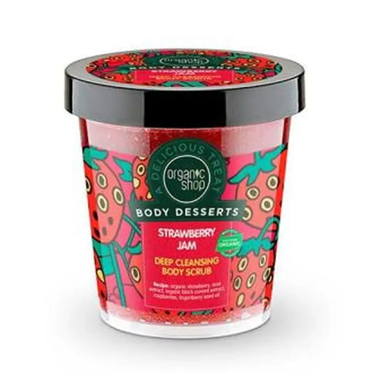 Organic Shop Strawberry Jam Deep Corp Scrub 450Ml.