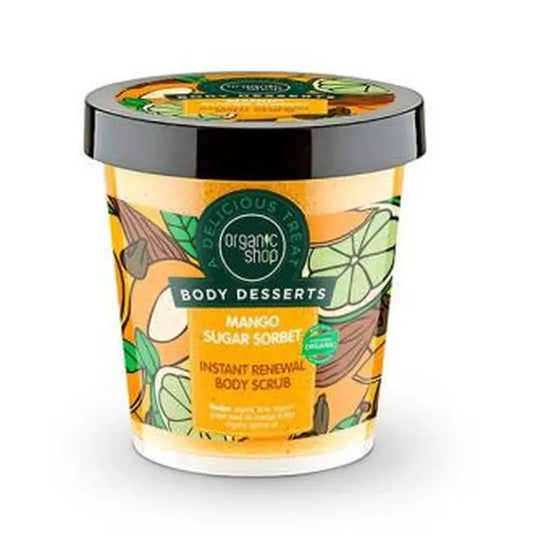 Organic Shop Exfoliating Scrub Corp Renov. Mango Sugar Sorbet 450Ml.
