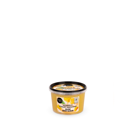 Organic Shop Glow Effect Yougur Smoothie Body Scrub with Vitamin C, 250 Ml