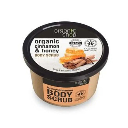 Organic Shop Honey-Cinnamon Body Scrub 250ml.