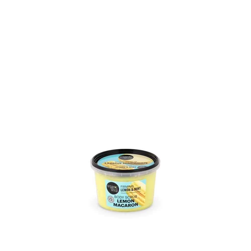 Organic Shop Firming Body Scrub Lemon Macaron , 250 ml