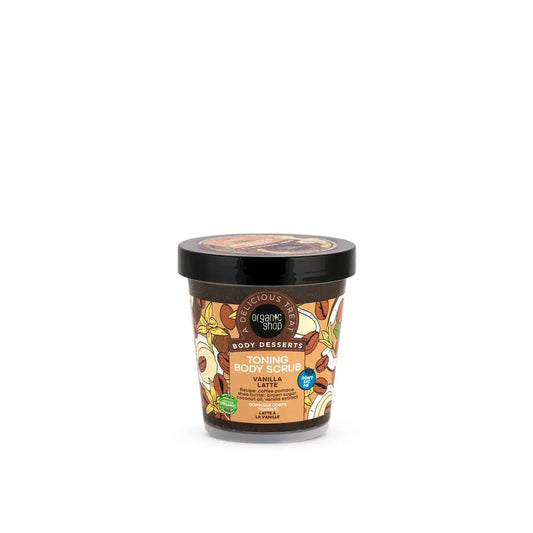 Organic Shop Invigorating Body Scrub Vanilla Latte, 450 Ml