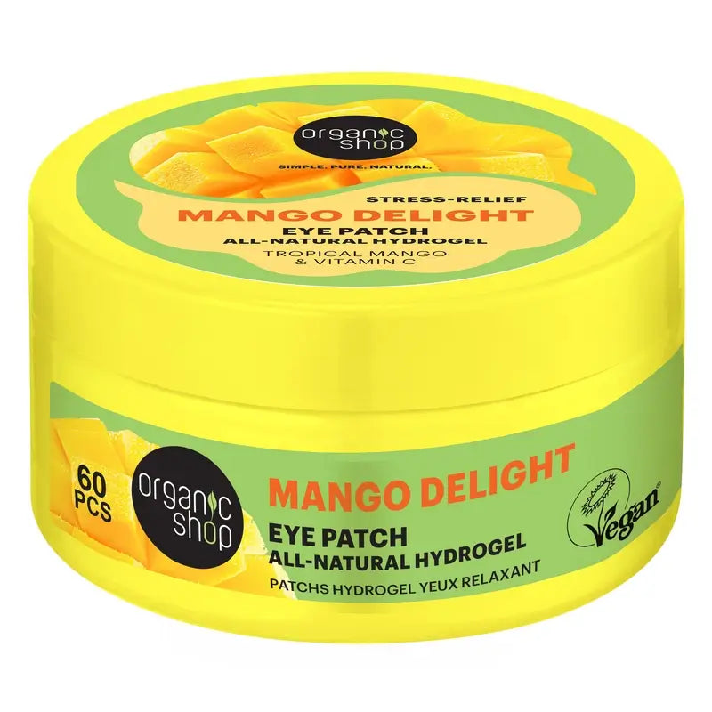 Organic Shop Fac Anti-Stress Hydrogel Eye Contour Patches "Mango Delight", 60 pcs.