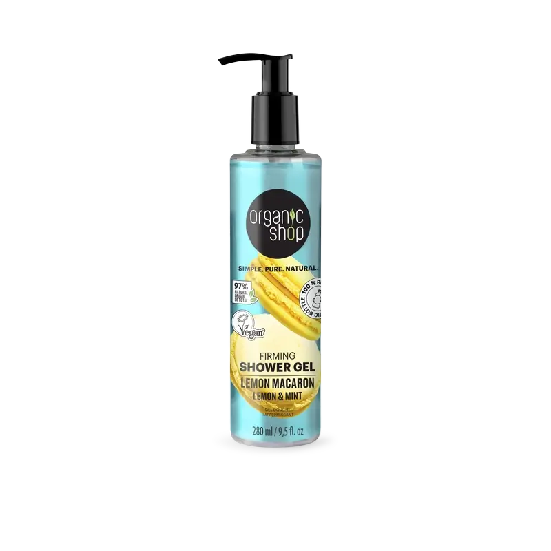 Organic Shop Mix Firming Shower Gel Lemon Macaron , 280 ml