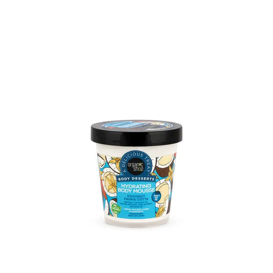 Organic Shop Moisturising Body Mousse Coconut Panna Cotta, 450 Ml