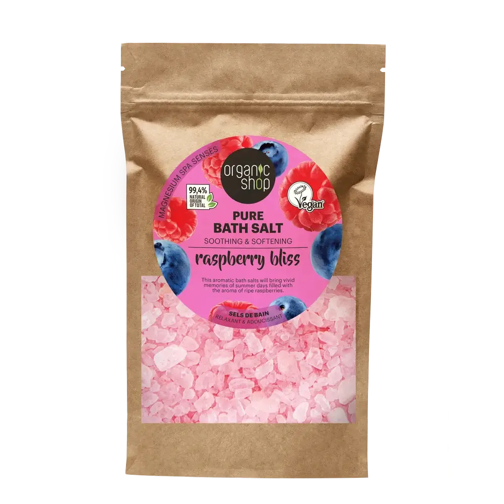 Organic Shop Pure Raspberry Bliss Bath Salts, 500 G
