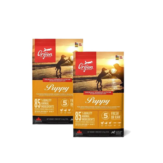 Orijen Canine Puppy 11,4 Kg Dog Food , pack 2