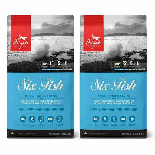 Orijen Canine Adult 6 Fish 11,4 Kg Dog Food , pack 2