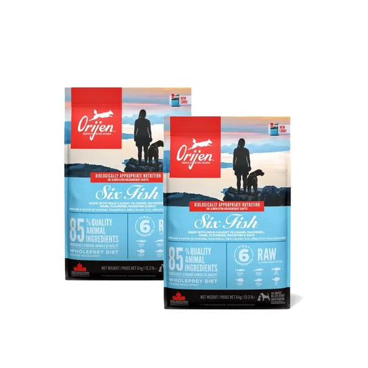 Orijen Canine Adult 6 Fish 11,4 Kg Dog Food , pack 2